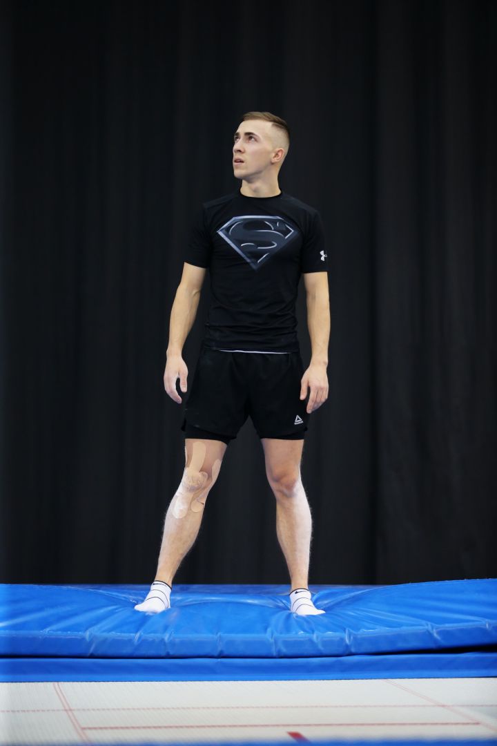 Podium training of gymnasts underway on eve of World Cup in Trampoline and Tumbling in Baku (PHOTO)