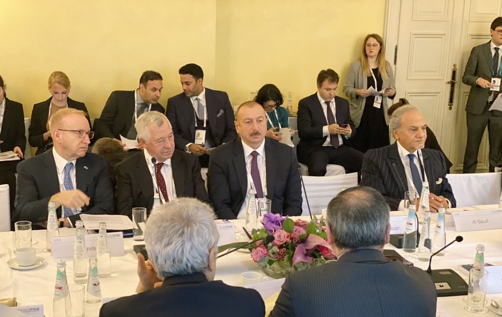 Ilham Aliyev attends Energy Security round table at Munich Security Conference (PHOTO)