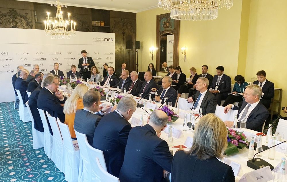 Ilham Aliyev attends Energy Security round table at Munich Security Conference (PHOTO)