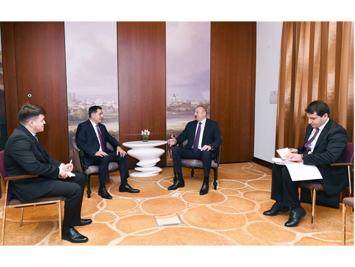 President Aliyev meets with Secretary General of Shanghai Cooperation Organization in Munich (PHOTO)