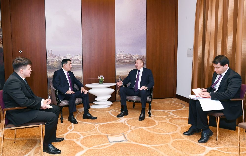 President Aliyev meets with Secretary General of Shanghai Cooperation Organization in Munich (PHOTO)