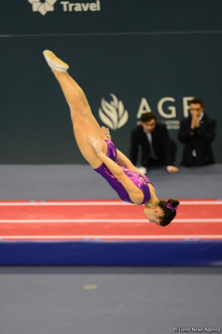 Azerbaijani gymnast Seljan Magsudova presents her program within FIG World Cup (PHOTO)