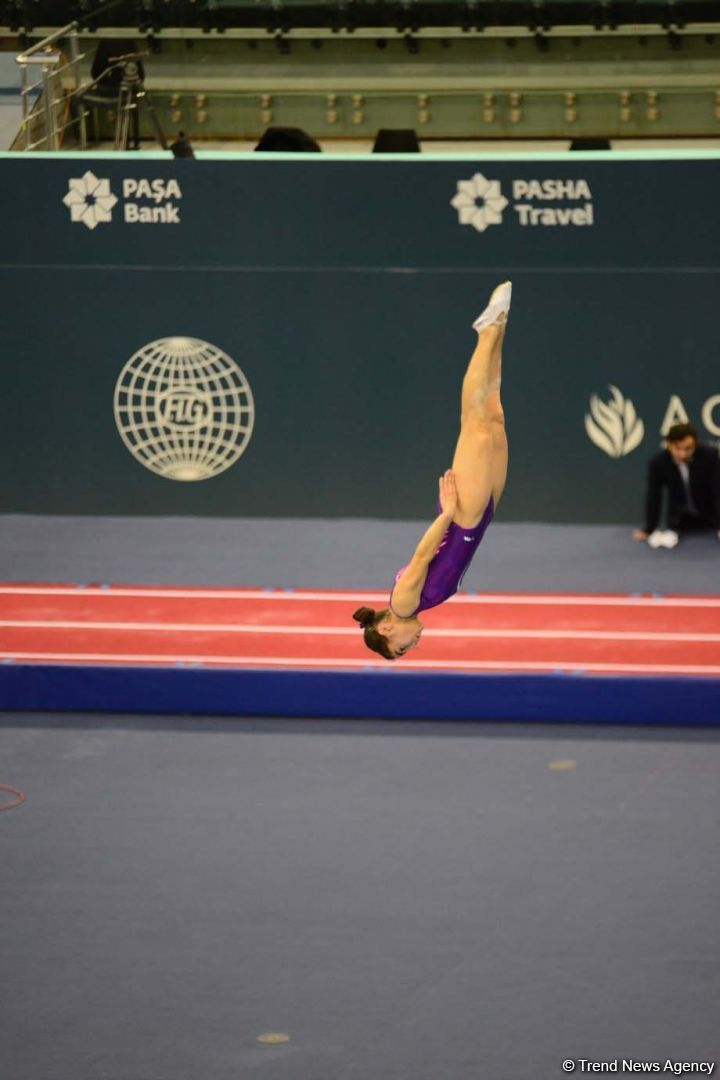 Azerbaijani gymnast Seljan Magsudova presents her program within FIG World Cup (PHOTO)