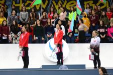 Awarding ceremony for winners of individual program at FIG World Cup in Trampoline Gymnastics & Tumbling held in Baku (PHOTO)