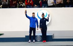 Baku hosts awarding ceremony for winners of individual tumbling program at FIG World Cup in Trampoline Gymnastics & Tumbling (PHOTO)