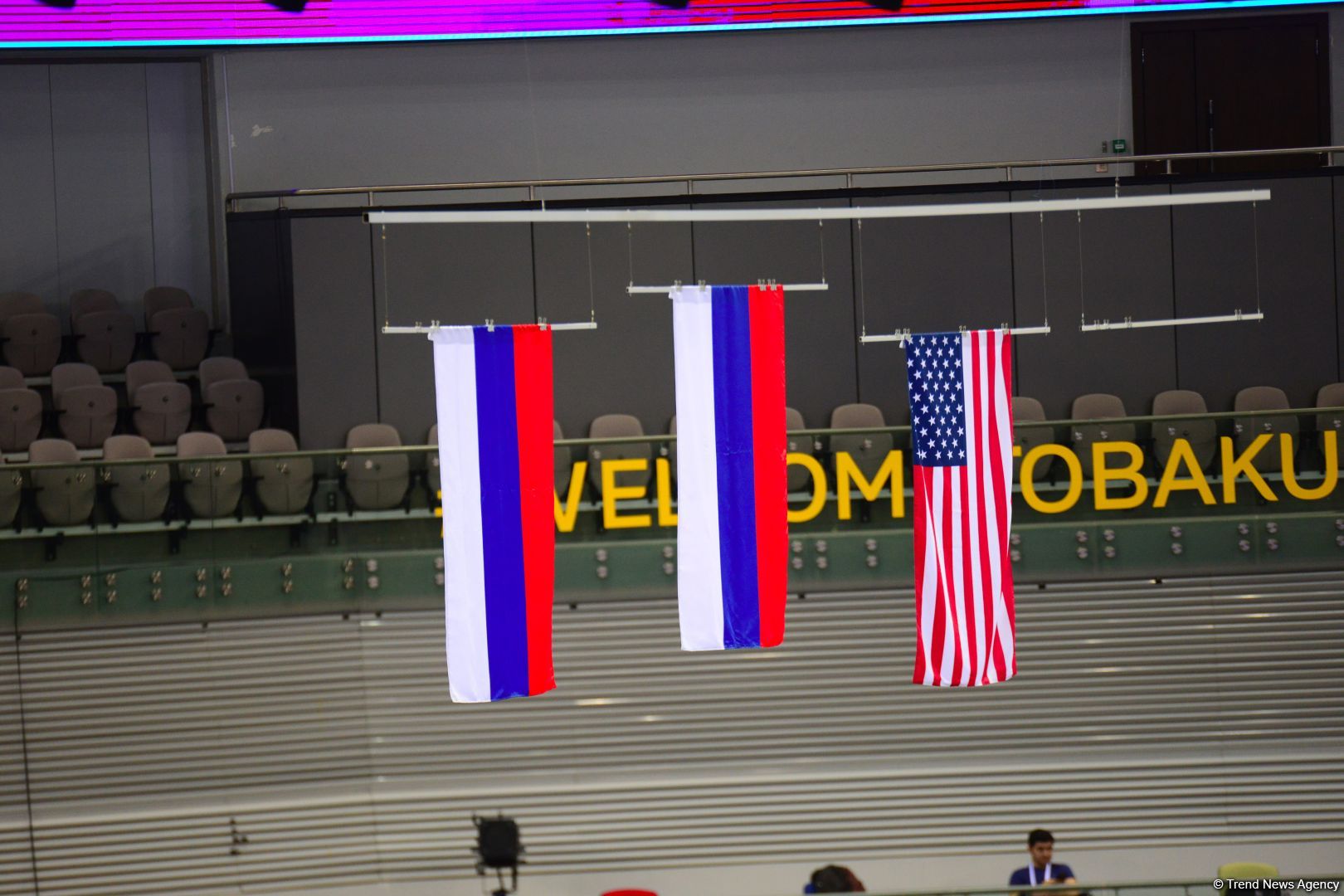Baku hosts awarding ceremony for winners of individual tumbling program at FIG World Cup in Trampoline Gymnastics & Tumbling (PHOTO)