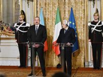 Azerbaijani, Italian presidents made press statements (PHOTO/VIDEO)