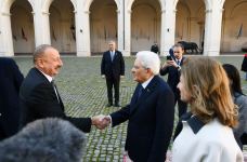 Official welcome ceremony held for Azerbaijani president in Rome (PHOTO/VIDEO)