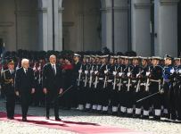 Official welcome ceremony held for Azerbaijani president in Rome (PHOTO/VIDEO)