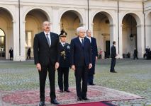 Official welcome ceremony held for Azerbaijani president in Rome (PHOTO/VIDEO)