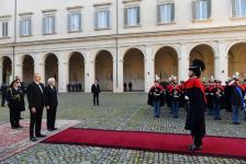 Official welcome ceremony held for Azerbaijani president in Rome (PHOTO/VIDEO)