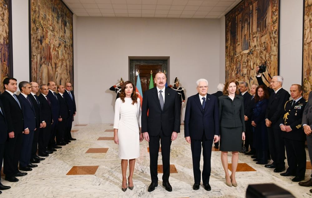 Official welcome ceremony held for Azerbaijani president in Rome (PHOTO/VIDEO)