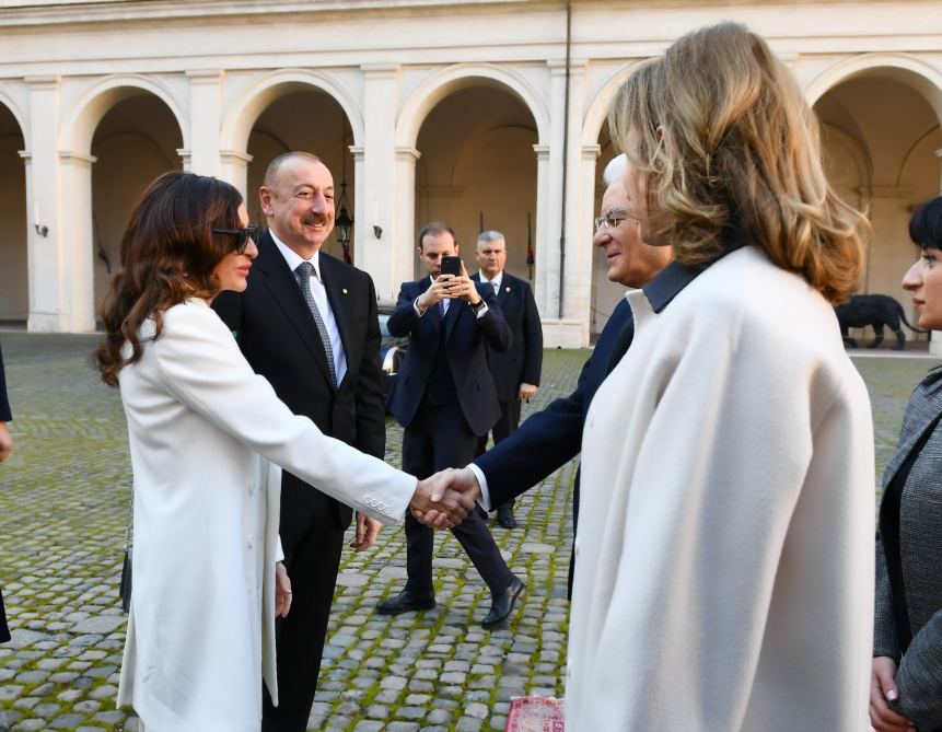 Official welcome ceremony held for Azerbaijani president in Rome (PHOTO/VIDEO)