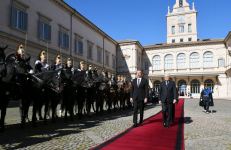 Official seeing-off ceremony held for President Ilham Aliyev in Rome (PHOTO)