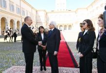 Official seeing-off ceremony held for President Ilham Aliyev in Rome (PHOTO)
