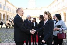 Official seeing-off ceremony held for President Ilham Aliyev in Rome (PHOTO)