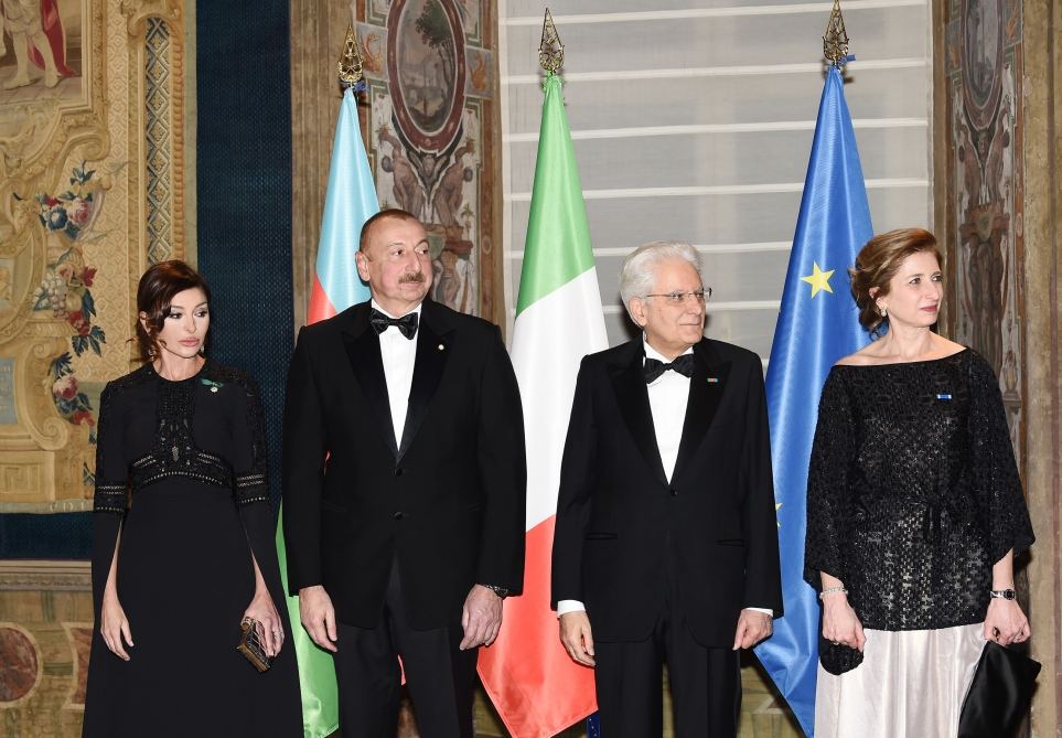 State dinner hosted in honor of President Ilham Aliyev in Rome (PHOTO/VIDEO)