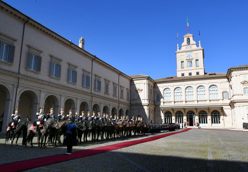 Official seeing-off ceremony held for President Ilham Aliyev in Rome (PHOTO)