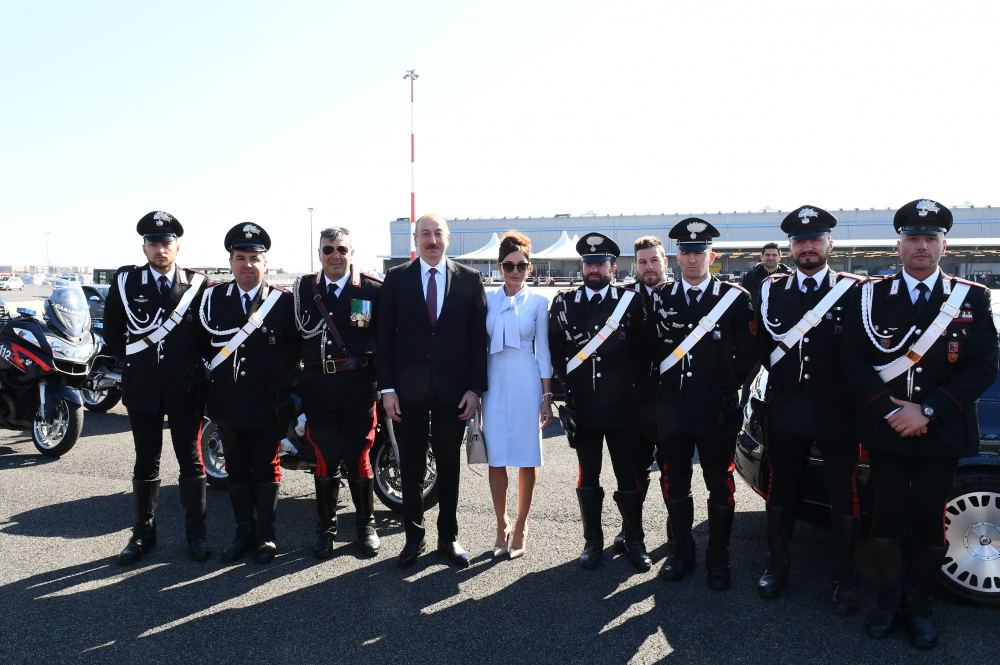President Ilham Aliyev completed state visit to Italy (PHOTO)