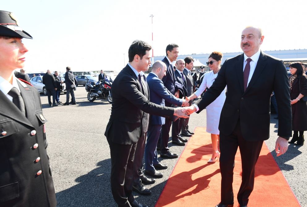 President Ilham Aliyev completed state visit to Italy (PHOTO)