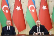 Azerbaijani, Turkish presidents make press statements (PHOTO)
