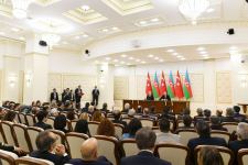 Azerbaijani, Turkish presidents make press statements (PHOTO)