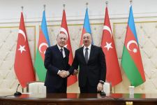 Azerbaijani, Turkish presidents make press statements (PHOTO)