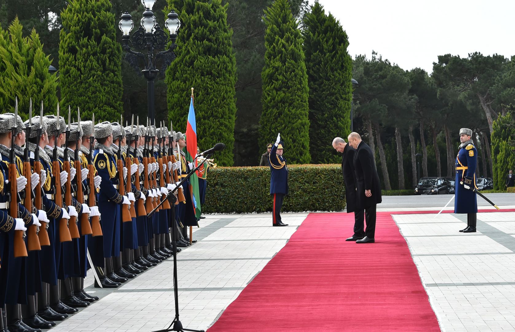 Official welcome ceremony held for Turkish President Recep Tayyip Erdogan in Baku (PHOTO)