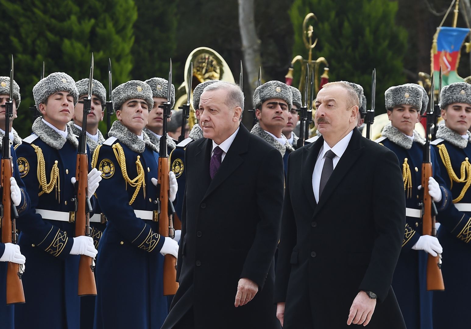 Official welcome ceremony held for Turkish President Recep Tayyip Erdogan in Baku (PHOTO)