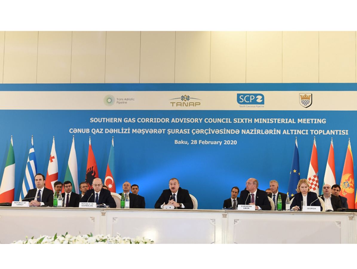 President Ilham Aliyev attends Ministerial Meeting of Southern Gas Corridor Advisory Council (PHOTO)