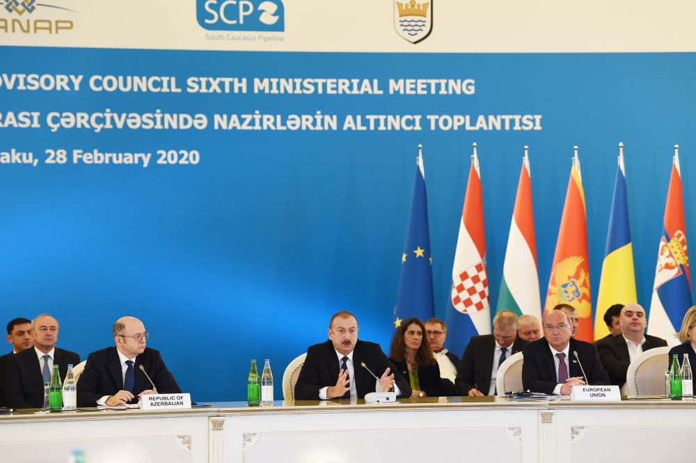 President Ilham Aliyev attends Ministerial Meeting of Southern Gas Corridor Advisory Council (PHOTO)