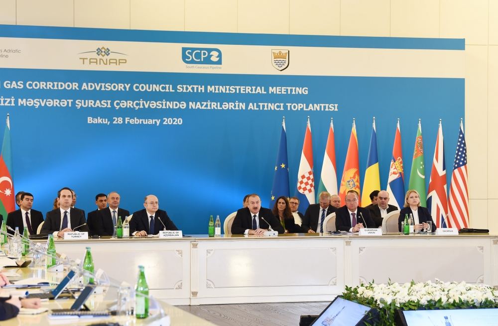 President Ilham Aliyev attends Ministerial Meeting of Southern Gas Corridor Advisory Council (PHOTO)