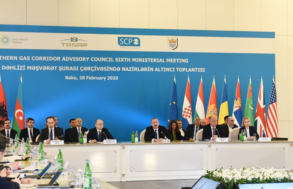 President Ilham Aliyev attends Ministerial Meeting of Southern Gas Corridor Advisory Council (PHOTO)