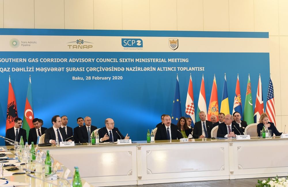 President Ilham Aliyev attends Ministerial Meeting of Southern Gas Corridor Advisory Council (PHOTO)
