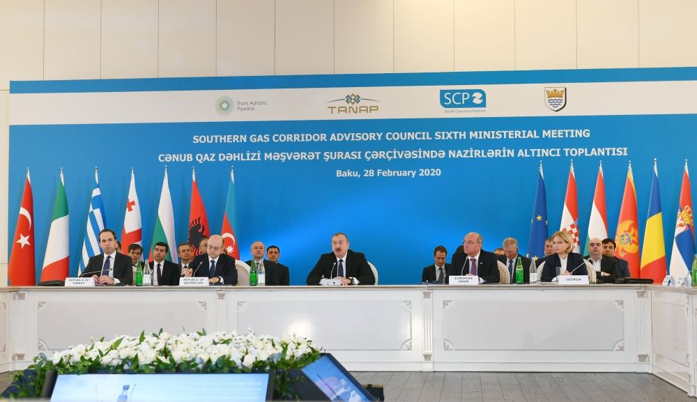 President Ilham Aliyev attends Ministerial Meeting of Southern Gas Corridor Advisory Council (PHOTO)