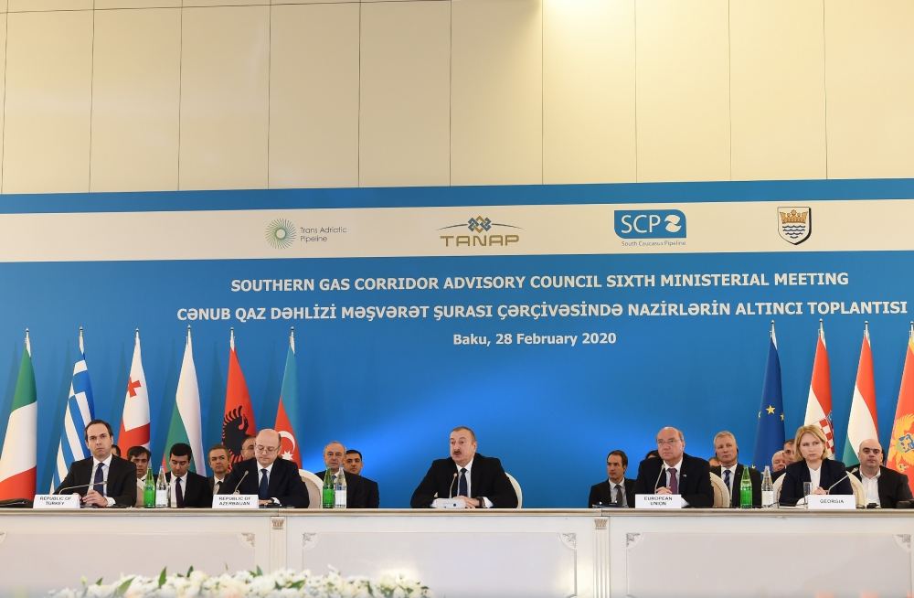 President Ilham Aliyev attends Ministerial Meeting of Southern Gas Corridor Advisory Council (PHOTO)