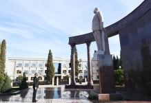 Azerbaijani president arrives in Shamkir district for visit (PHOTO)