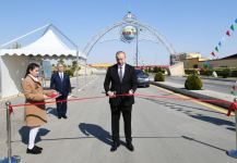 Azerbaijani president inaugurates Gizilhajili-Goranboy-Goran-Rahimli-Veyisli-Gazanbulag-Borsunlu highway (PHOTO)