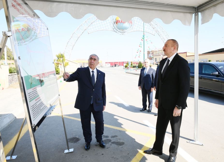 Azerbaijani president inaugurates Gizilhajili-Goranboy-Goran-Rahimli-Veyisli-Gazanbulag-Borsunlu highway (PHOTO)