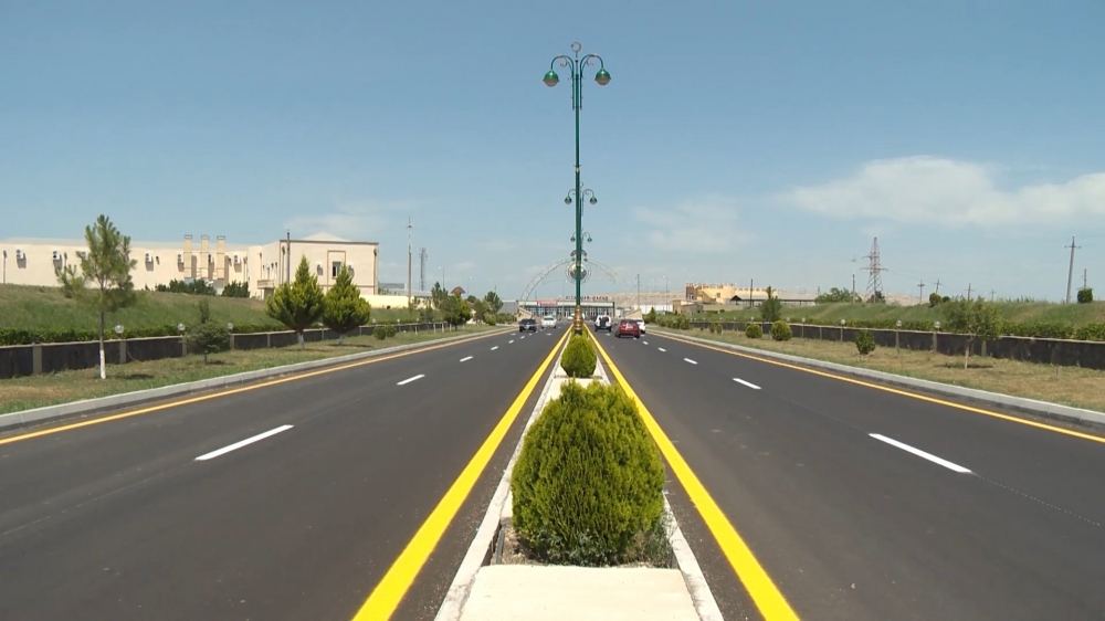 Azerbaijani president inaugurates Gizilhajili-Goranboy-Goran-Rahimli-Veyisli-Gazanbulag-Borsunlu highway (PHOTO)