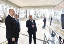 Azerbaijani president attends opening of newly reconstructed highway in Tovuz (PHOTO)