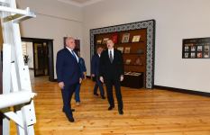 Azerbaijani president visits Tovuz branch of “Azerkhalcha” OJSC (PHOTO)