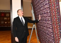 Azerbaijani president visits Tovuz branch of “Azerkhalcha” OJSC (PHOTO)