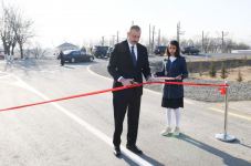 President Ilham Aliyev inaugurated newly renovated Aghstafa-Yenigun-Khatai-Gachag Karam-Poylu-Khilkhina highway (PHOTO)