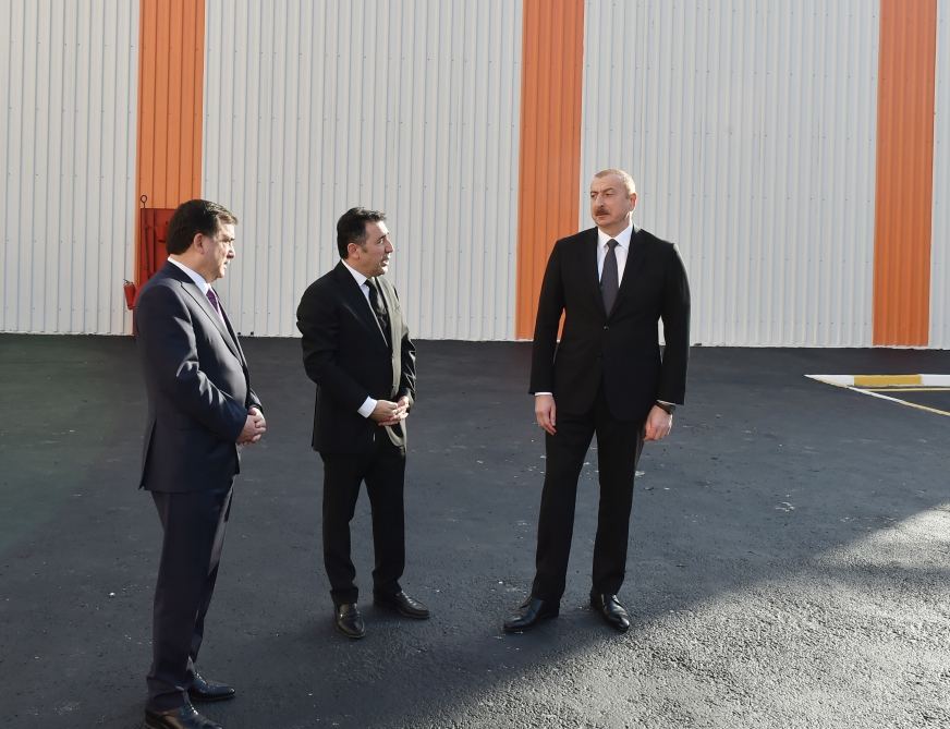 President Ilham Aliyev inaugurated lime factory in Gazakh (PHOTO/VIDEO)