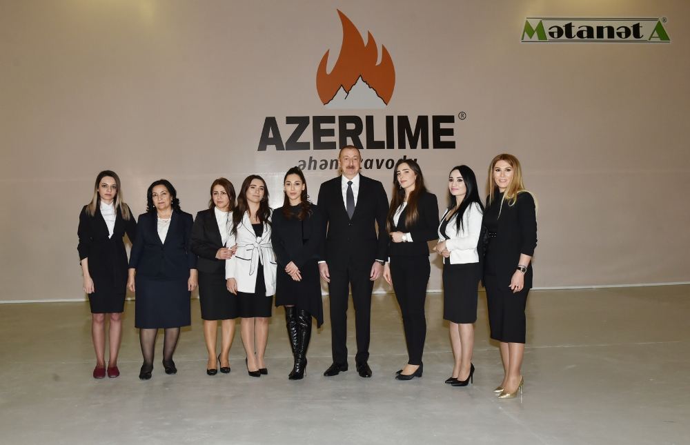 President Ilham Aliyev inaugurated lime factory in Gazakh (PHOTO/VIDEO)