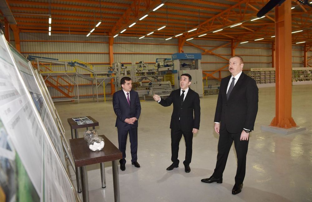 President Ilham Aliyev inaugurated lime factory in Gazakh (PHOTO/VIDEO)
