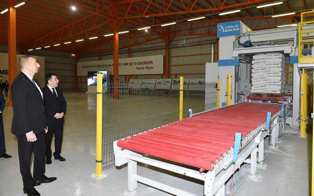 President Ilham Aliyev inaugurated lime factory in Gazakh (PHOTO/VIDEO)