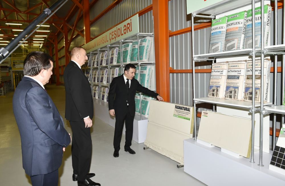 President Ilham Aliyev inaugurated lime factory in Gazakh (PHOTO/VIDEO)