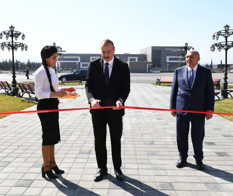 Azerbaijani president inaugurates State Symbols Museum in Tovuz district (PHOTO)